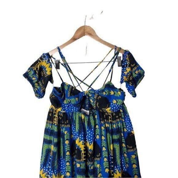 NWT Anthropologie Joao Incerti Strappy Bandeau Maxi Dress MP Petite M - Picture 7 of 9